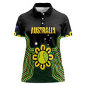 Personalised Australia Tennis Women Polo Shirt Go Aussie Aboriginal Art - Aussie Hoodie