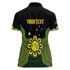 Personalised Australia Tennis Women Polo Shirt Go Aussie Aboriginal Art - Aussie Hoodie