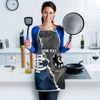 Carlton Collingwood Football Personalised Apron Blues Magpies Together Dynamic Style