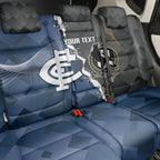 Carlton Collingwood Football Personalised Back Car Seat Cover Blues Magpies Together Dynamic Style