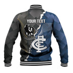 Carlton Collingwood Football Personalised Baseball Jacket Blues Magpies Together Dynamic Style