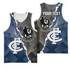 Carlton Collingwood Football Personalised Basketball Jersey Blues Magpies Together Dynamic Style