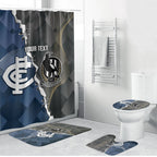 Carlton Collingwood Football Personalised Bathroom Set Blues Magpies Together Dynamic Style