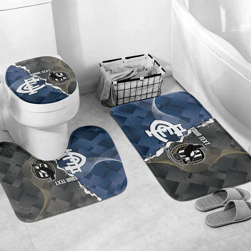 Carlton Collingwood Football Personalised Bathroom Set Blues Magpies Together Dynamic Style