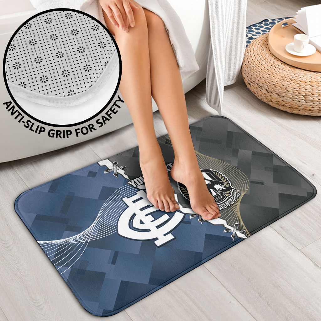 Carlton Collingwood Football Personalised Bathroom Set Blues Magpies Together Dynamic Style