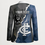 Carlton Collingwood Football Personalised Blazer Blues Magpies Together Dynamic Style