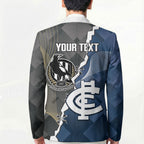 Carlton Collingwood Football Personalised Blazer Blues Magpies Together Dynamic Style