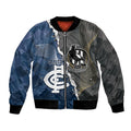 Carlton Collingwood Football Personalised Bomber Jacket Blues Magpies Together Dynamic Style