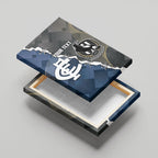Carlton Collingwood Football Personalised Canvas Wall Art Blues Magpies Together Dynamic Style