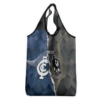 Carlton Collingwood Football Personalised Grocery Bag Blues Magpies Together Dynamic Style
