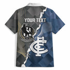 Carlton Collingwood Football Personalised Hawaiian Shirt Blues Magpies Together Dynamic Style