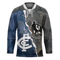 Carlton Collingwood Football Personalised Hockey Jersey Blues Magpies Together Dynamic Style