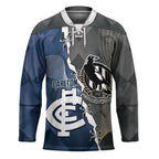 Carlton Collingwood Football Personalised Hockey Jersey Blues Magpies Together Dynamic Style