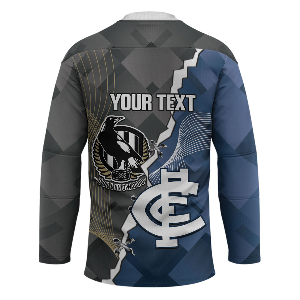 Carlton Collingwood Football Personalised Hockey Jersey Blues Magpies Together Dynamic Style