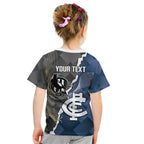 Carlton Collingwood Football Personalised Kid T Shirt Blues Magpies Together Dynamic Style