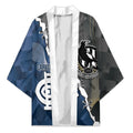 Carlton Collingwood Football Personalised Kimono Blues Magpies Together Dynamic Style