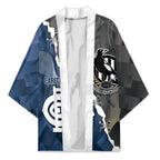 Carlton Collingwood Football Personalised Kimono Blues Magpies Together Dynamic Style