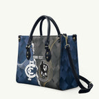 Carlton Collingwood Football Personalised Leather Bag Blues Magpies Together Dynamic Style