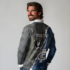 Carlton Collingwood Football Personalised Long Sleeve Polo Shirt Blues Magpies Together Dynamic Style