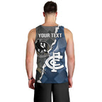 Carlton Collingwood Football Personalised Men Tank Top Blues Magpies Together Dynamic Style