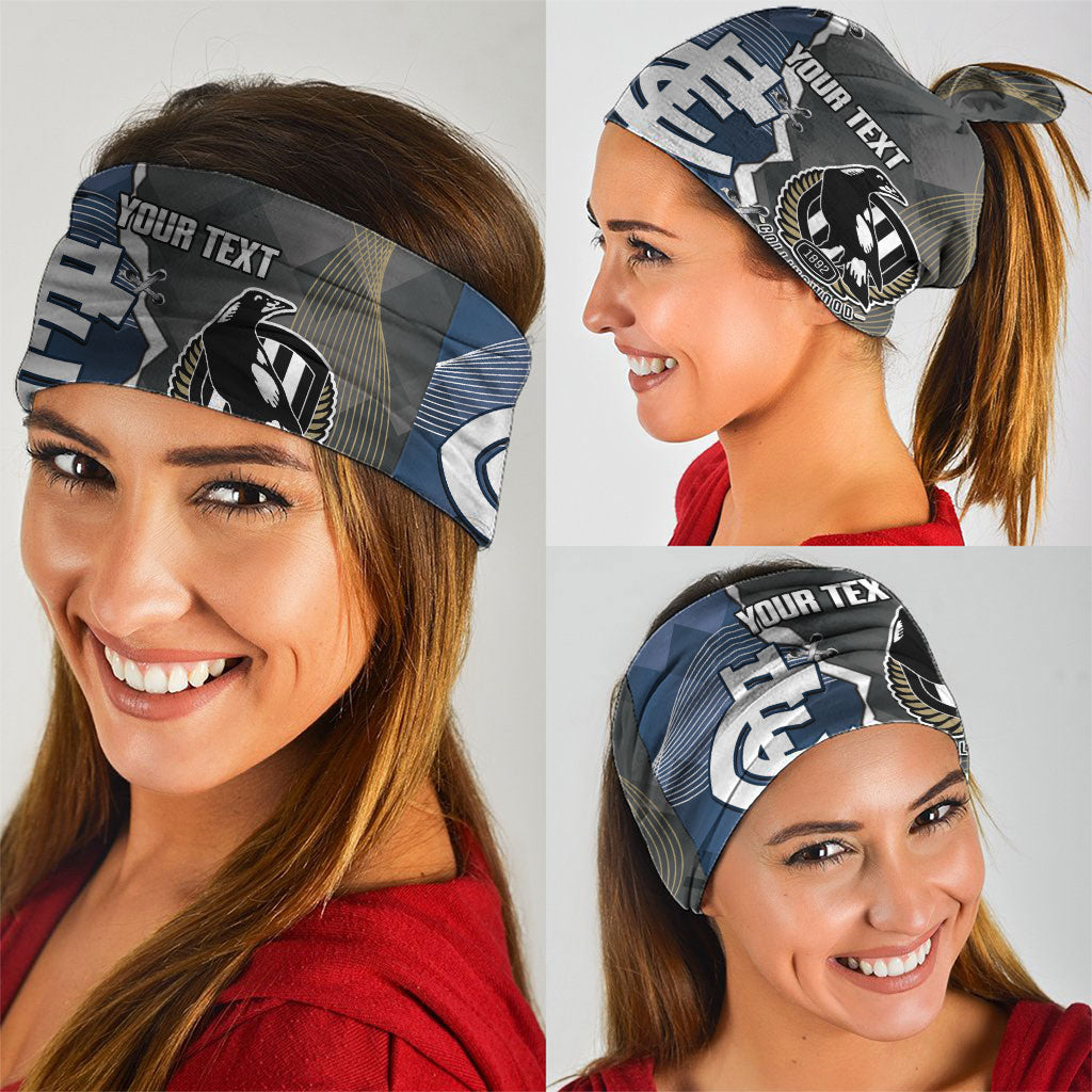 Carlton Collingwood Football Personalised Neck Gaiter Blues Magpies Together Dynamic Style