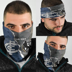 Carlton Collingwood Football Personalised Neck Gaiter Blues Magpies Together Dynamic Style