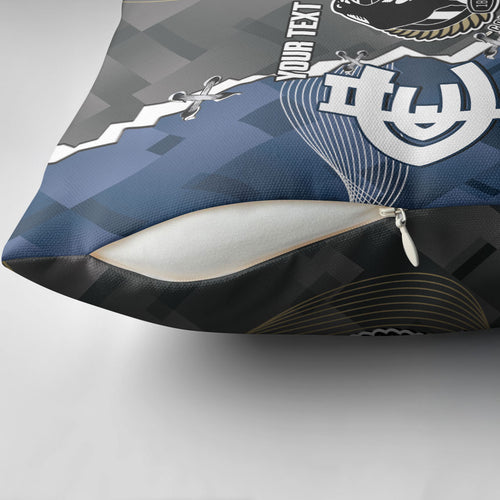 Carlton Collingwood Football Personalised Pillow Cover Blues Magpies Together Dynamic Style