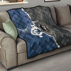 Carlton Collingwood Football Personalised Quilt Blues Magpies Together Dynamic Style