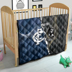 Carlton Collingwood Football Personalised Quilt Blues Magpies Together Dynamic Style
