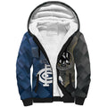 Carlton Collingwood Football Personalised Sherpa Hoodie Blues Magpies Together Dynamic Style