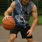 Carlton Collingwood Football Personalised Sleeveless Hoodie Blues Magpies Together Dynamic Style