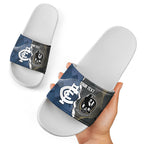 Carlton Collingwood Football Personalised Slide Sandals Blues Magpies Together Dynamic Style