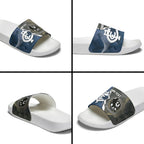 Carlton Collingwood Football Personalised Slide Sandals Blues Magpies Together Dynamic Style