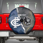 Carlton Collingwood Football Personalised Spare Tire Cover Blues Magpies Together Dynamic Style