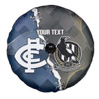 Carlton Collingwood Football Personalised Spare Tire Cover Blues Magpies Together Dynamic Style