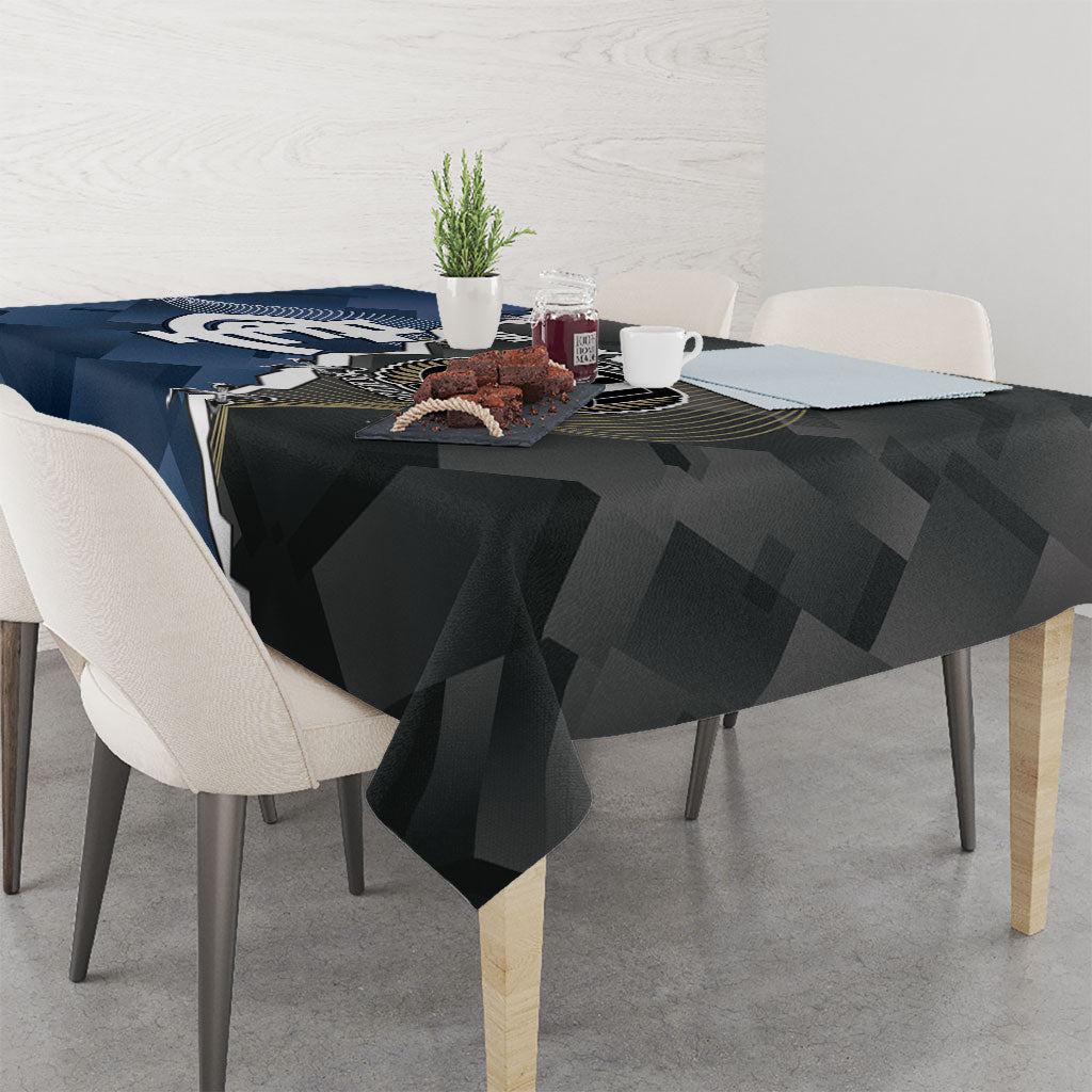 Carlton Collingwood Football Personalised Tablecloth Blues Magpies Together Dynamic Style