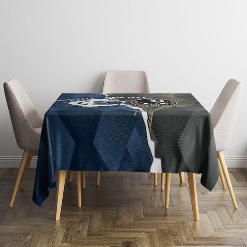 Carlton Collingwood Football Personalised Tablecloth Blues Magpies Together Dynamic Style