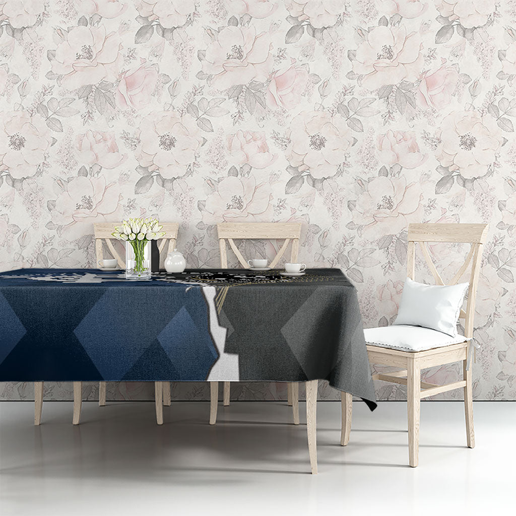 Carlton Collingwood Football Personalised Tablecloth Blues Magpies Together Dynamic Style
