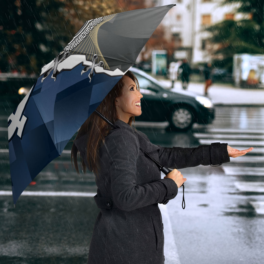 Carlton Collingwood Football Personalised Umbrella Blues Magpies Together Dynamic Style