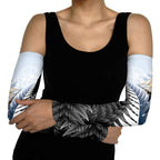 Personalised New Zealand Pakeha Arm Sleeves Kiwi Silver Fern and Sailing Ship Compass