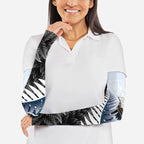 Personalised New Zealand Pakeha Arm Sleeves Kiwi Silver Fern and Sailing Ship Compass