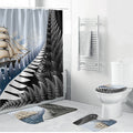 Personalised New Zealand Pakeha Bathroom Set Kiwi Silver Fern and Sailing Ship Compass