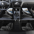 New Zealand Pakeha Car Mats Kiwi Silver Fern and Sailing Ship Compass
