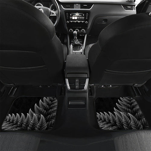 New Zealand Pakeha Car Mats Kiwi Silver Fern and Sailing Ship Compass