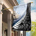 Personalised New Zealand Pakeha Garden Flag Kiwi Silver Fern and Sailing Ship Compass