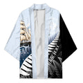 Personalised New Zealand Pakeha Kimono Kiwi Silver Fern and Sailing Ship Compass