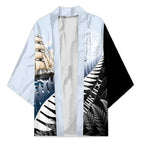 Personalised New Zealand Pakeha Kimono Kiwi Silver Fern and Sailing Ship Compass