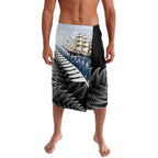 New Zealand Pakeha Lavalava Kiwi Silver Fern and Sailing Ship Compass