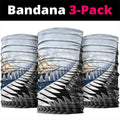 Personalised New Zealand Pakeha Neck Gaiter Kiwi Silver Fern and Sailing Ship Compass