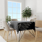 Personalised New Zealand Pakeha Tablecloth Kiwi Silver Fern and Sailing Ship Compass
